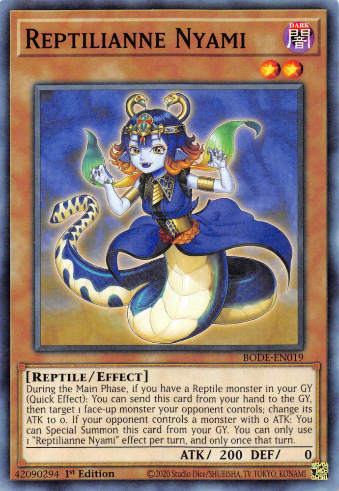 Reptilianne Nyami [BODE-EN019] Common Yu-Gi-Oh!