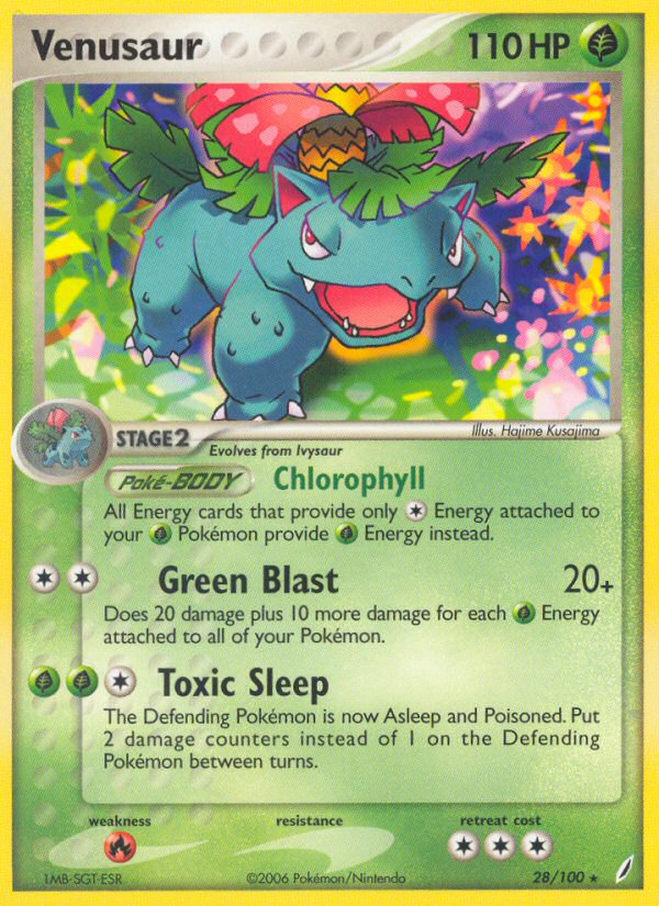 Venusaur (28/100) [EX: Crystal Guardians] Pokémon