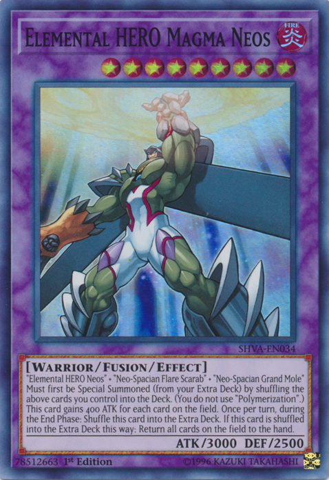 Elemental HERO Magma Neos [SHVA-EN034] Super Rare Yu-Gi-Oh!
