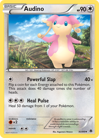Audino (83/98) [Black & White: Emerging Powers] Pokémon