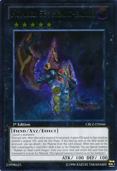 Number 53: Heart-eartH [CBLZ-EN046] Ultimate Rare Yu-Gi-Oh!