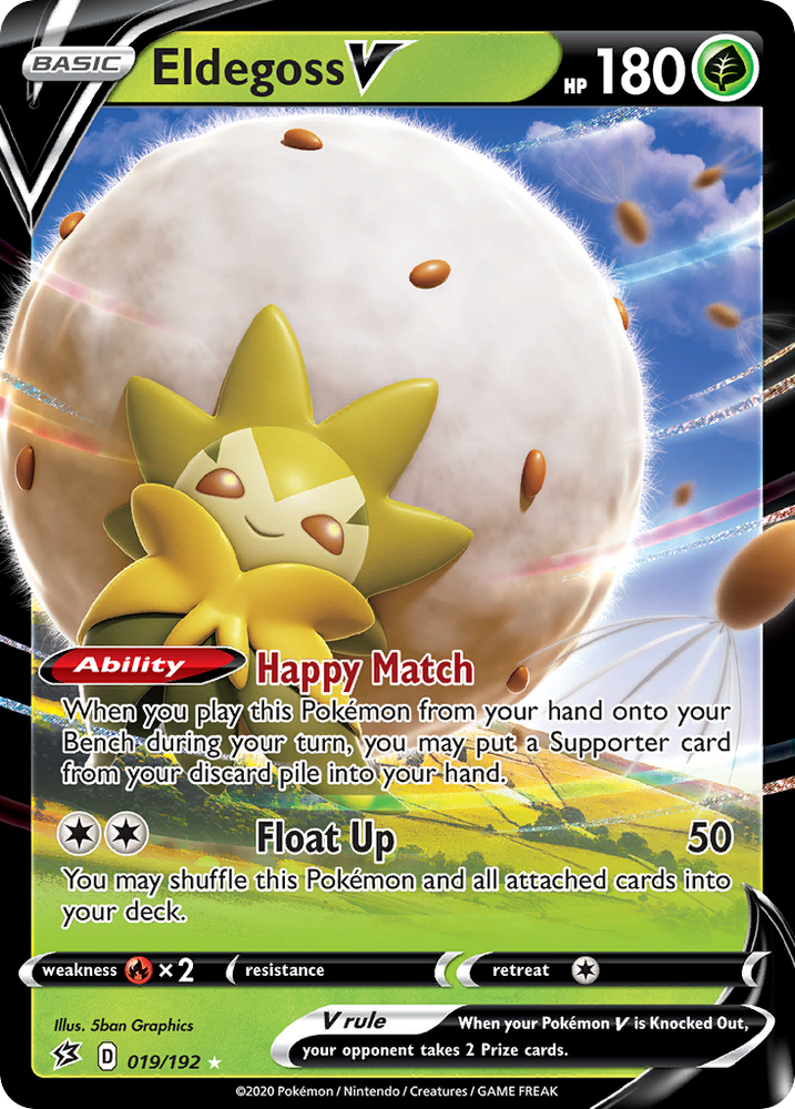 Eldegoss V (019/192) [Sword & Shield: Rebel Clash] Pokémon