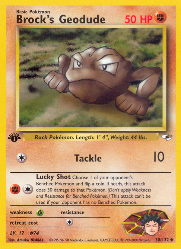 Brock's Geodude (38/132) [Gym Heroes 1st Edition] Pokémon