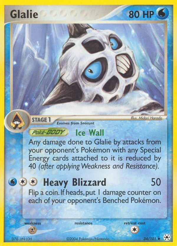 Glalie (34/101) [EX: Hidden Legends] Pokémon
