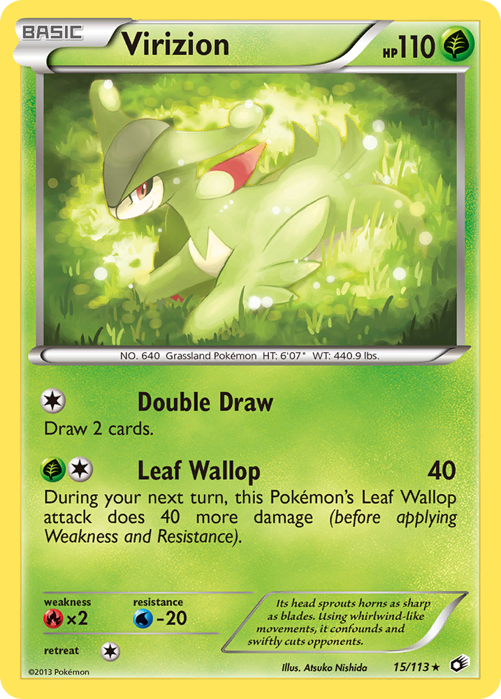 Virizion (15/113) (Theme Deck Exclusive) [Black & White: Legendary Treasures] Pokémon