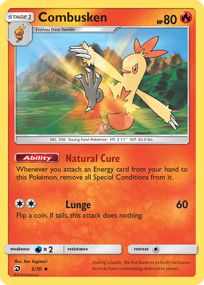 Combusken (5/70) [Sun & Moon: Dragon Majesty] Pokémon