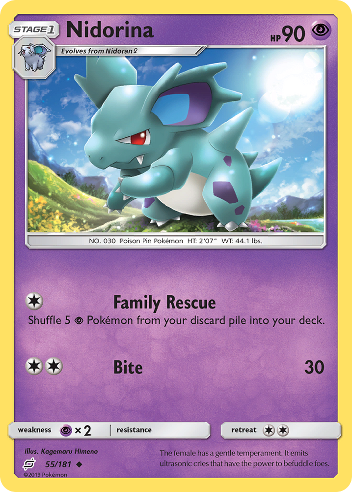 Nidorina (55/181) [Sun & Moon: Team Up] Pokémon