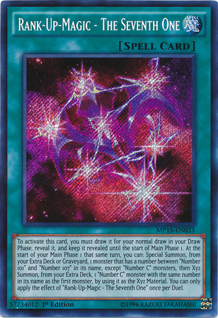 Rank-Up-Magic - The Seventh One [MP15-EN033] Secret Rare Yu-Gi-Oh!