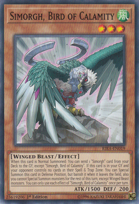 Simorgh, Bird of Calamity [RIRA-EN019] Common Yu-Gi-Oh!