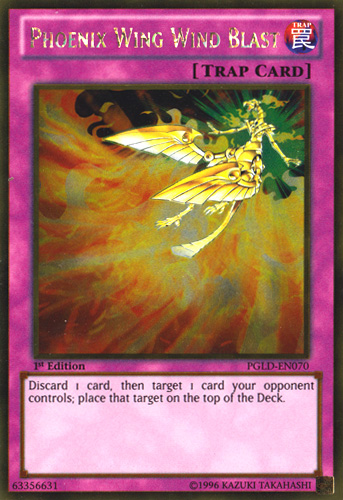 Phoenix Wing Wind Blast [PGLD-EN070] Gold Rare Yu-Gi-Oh!