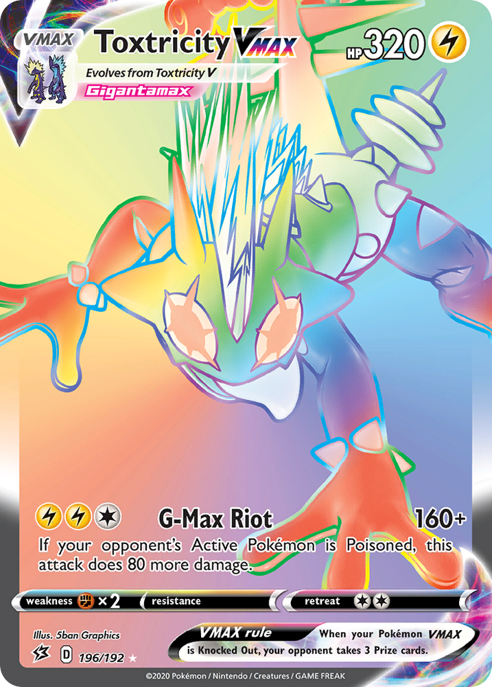 Toxtricity VMAX (196/192) [Sword & Shield: Rebel Clash] Pokémon