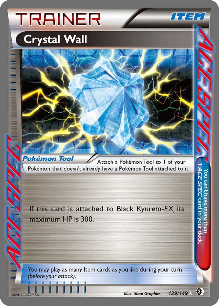 Crystal Wall (139/149) [Black & White: Boundaries Crossed] Pokémon