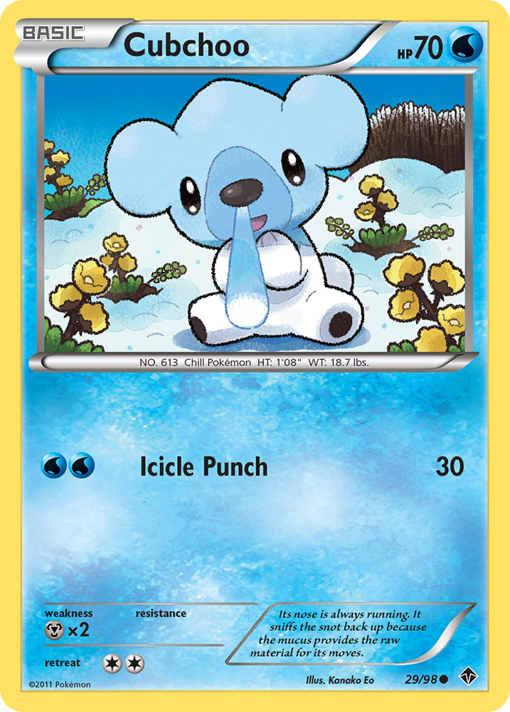Cubchoo (29/98) [Black & White: Emerging Powers] Pokémon