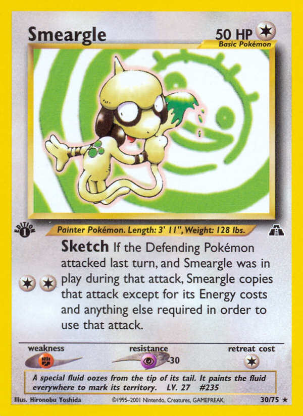 Smeargle (30/75) [Neo Discovery 1st Edition] Pokémon
