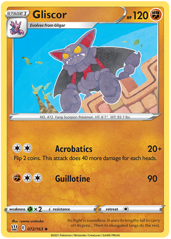 Gliscor (072/163) [Sword & Shield: Battle Styles] Pokémon