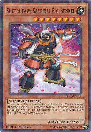 Superheavy Samurai Big Benkei [SP15-EN017] Shatterfoil Rare Yu-Gi-Oh!