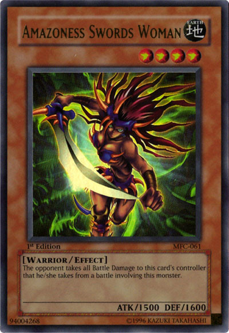 Amazoness Swords Woman [MFC-061] Ultra Rare Yu-Gi-Oh!