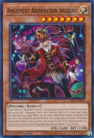 Amazement Abomination Arlekino [CYAC-EN023] Common Yu-Gi-Oh!