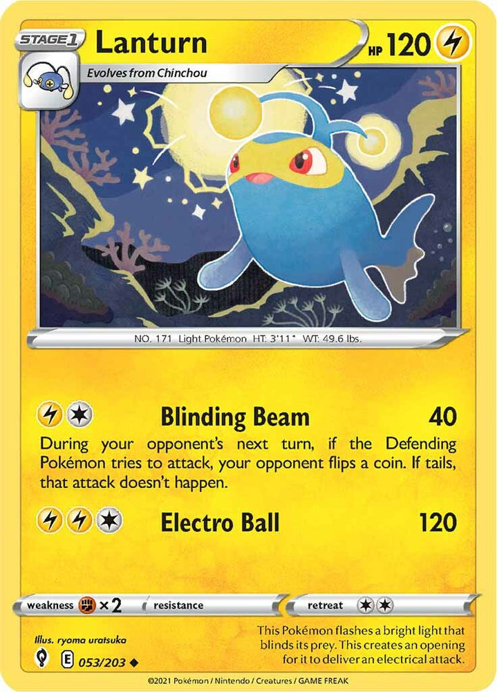 Lanturn (053/203) [Sword & Shield: Evolving Skies] Pokémon