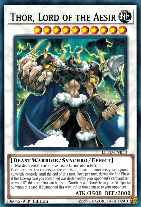 Thor, Lord of the Aesir [LEHD-ENB30] Common Yu-Gi-Oh!