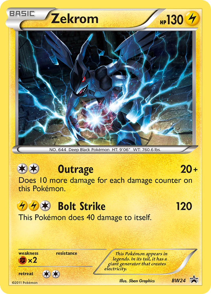 Zekrom (BW24) [Black & White: Black Star Promos] Pokémon