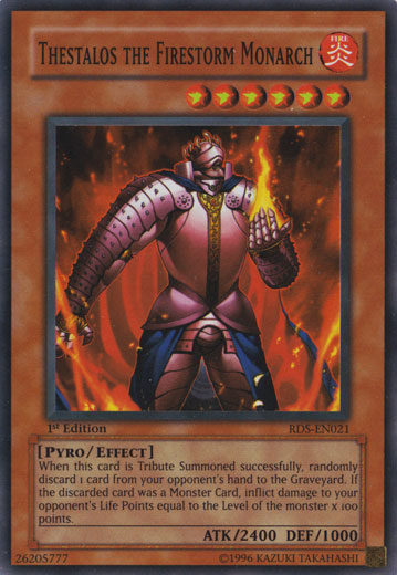 Thestalos the Firestorm Monarch [RDS-EN021] Super Rare Yu-Gi-Oh!