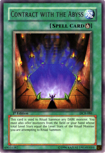 Contract with the Abyss [DCR-086] Rare Yu-Gi-Oh!