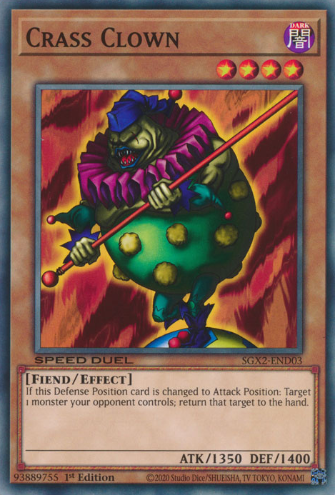 Crass Clown [SGX2-END03] Common Yu-Gi-Oh!
