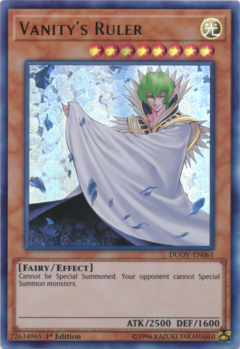 Vanity's Ruler [DUOV-EN061] Ultra Rare Yu-Gi-Oh!
