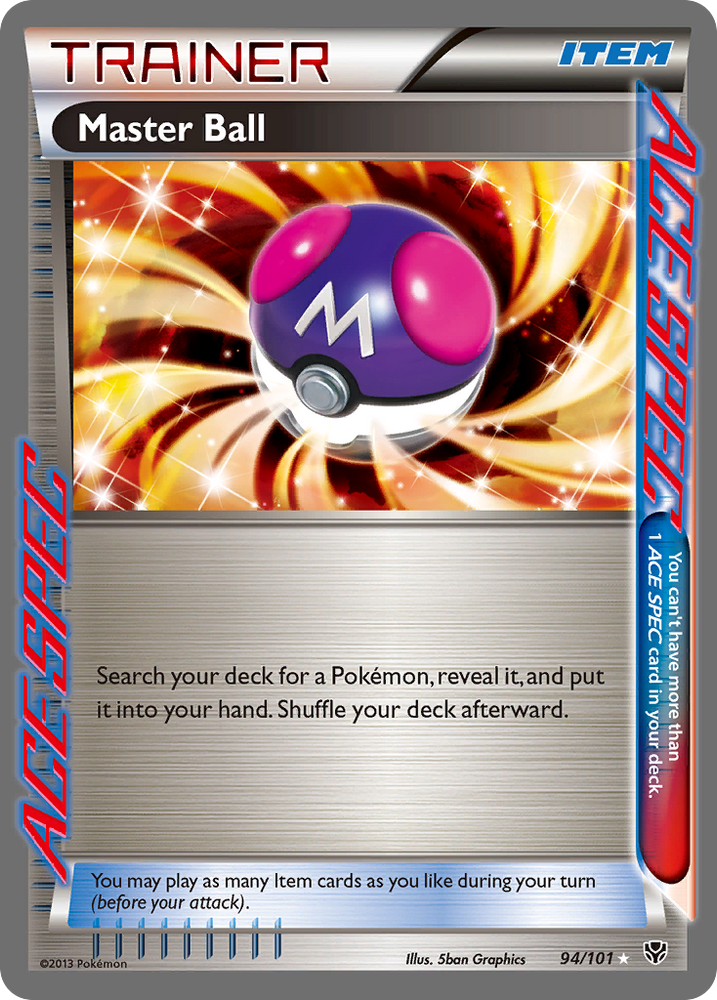 Master Ball (94/101) [Black & White: Plasma Blast] Pokémon