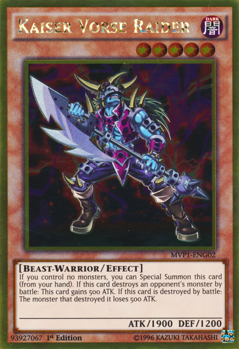 Kaiser Vorse Raider [MVP1-ENG02] Gold Rare Yu-Gi-Oh!