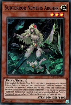 Subterror Nemesis Archer [OP11-EN005] Super Rare Yu-Gi-Oh!