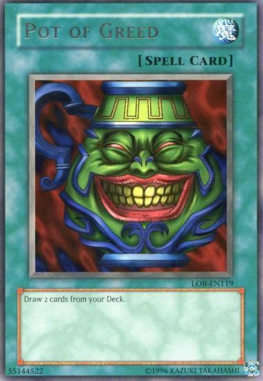 Pot of Greed [LOB-EN119] Rare Yu-Gi-Oh!