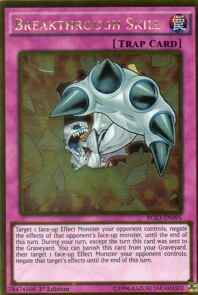 Breakthrough Skill [PGL3-EN095] Gold Rare Yu-Gi-Oh!