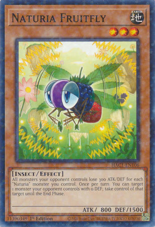 Naturia Fruitfly (Duel Terminal) [HAC1-EN106] Common Yu-Gi-Oh!