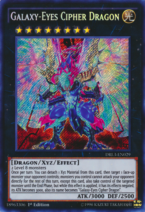 Galaxy-Eyes Cipher Dragon [DRL3-EN029] Secret Rare Yu-Gi-Oh!