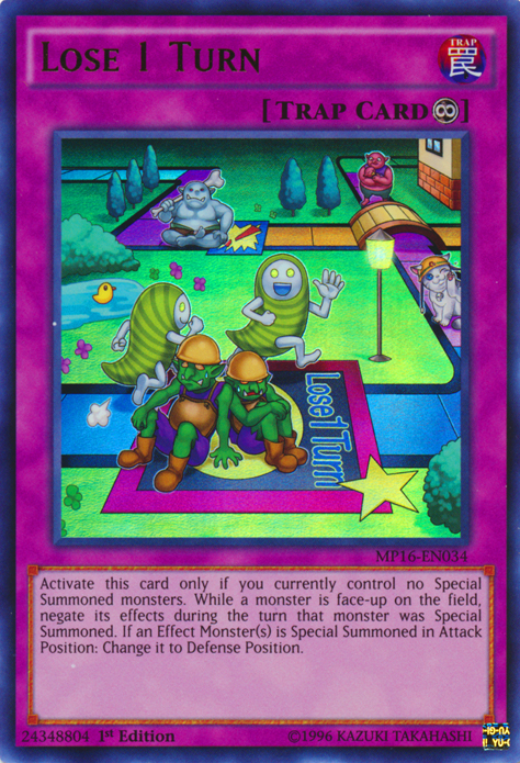 Lose 1 Turn [MP16-EN034] Ultra Rare Yu-Gi-Oh!