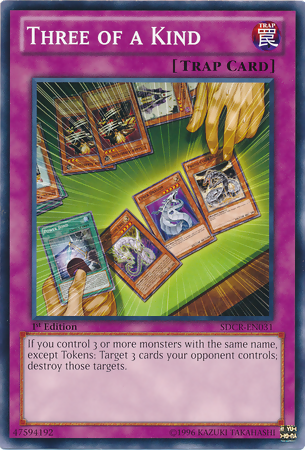 Three of a Kind [SDCR-EN031] Common Yu-Gi-Oh!