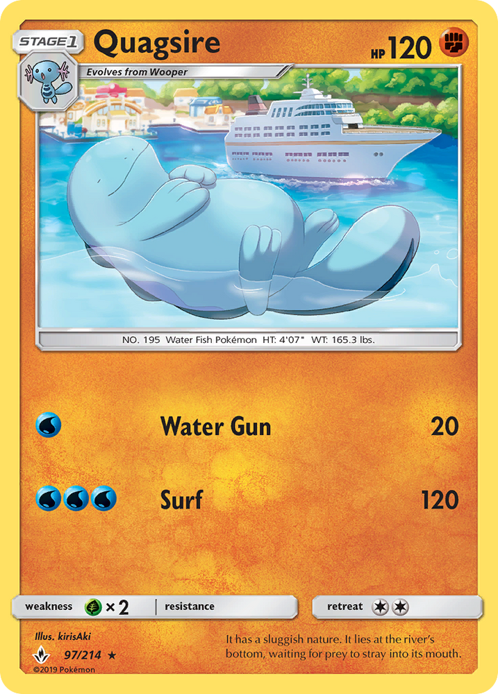 Quagsire (97/214) [Sun & Moon: Unbroken Bonds] Pokémon