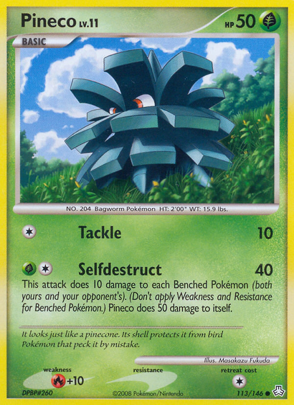 Pineco (113/146) [Diamond & Pearl: Legends Awakened] Pokémon