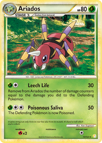 Ariados (15/123) [HeartGold & SoulSilver: Base Set] Pokémon