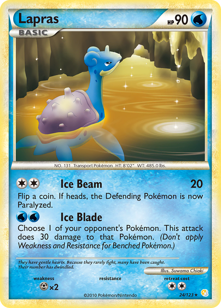 Lapras (24/123) [HeartGold & SoulSilver: Base Set] Pokémon