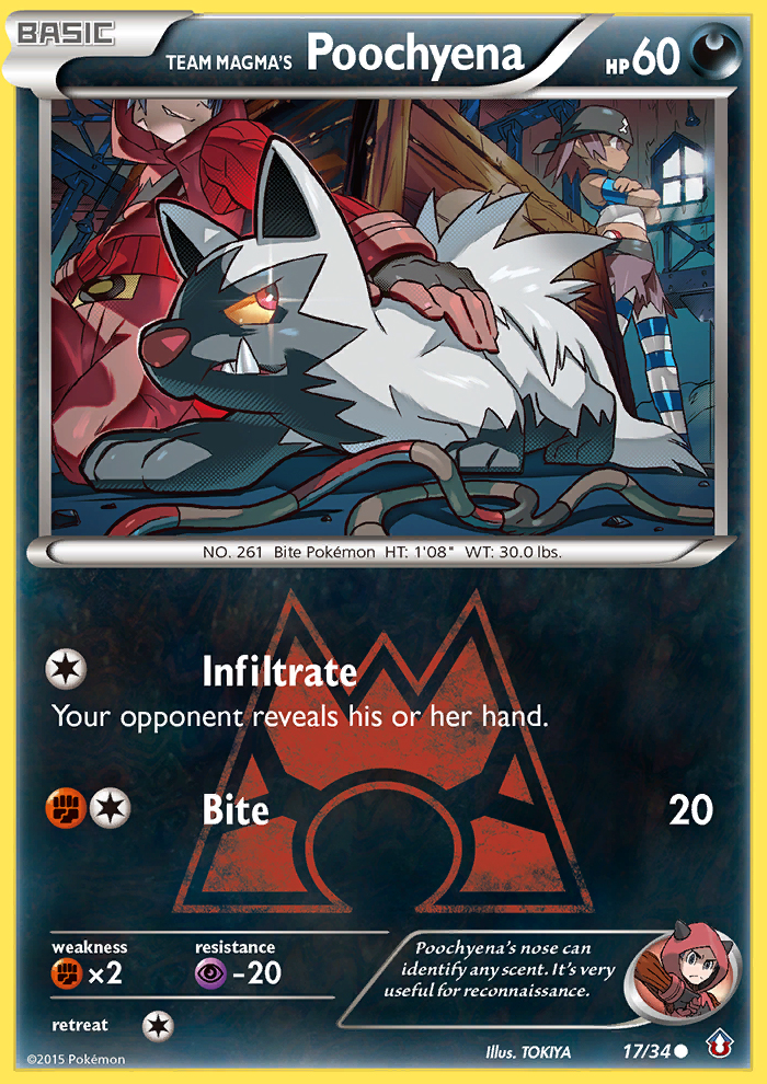 Team Magma's Poochyena (17/34) [XY: Double Crisis] Pokémon