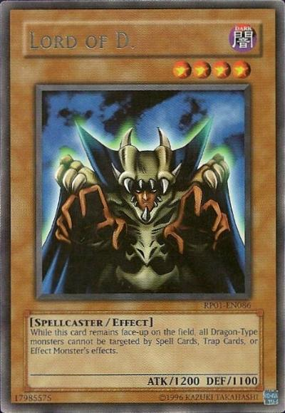 Lord of D. [RP01-EN086] Rare Yu-Gi-Oh!
