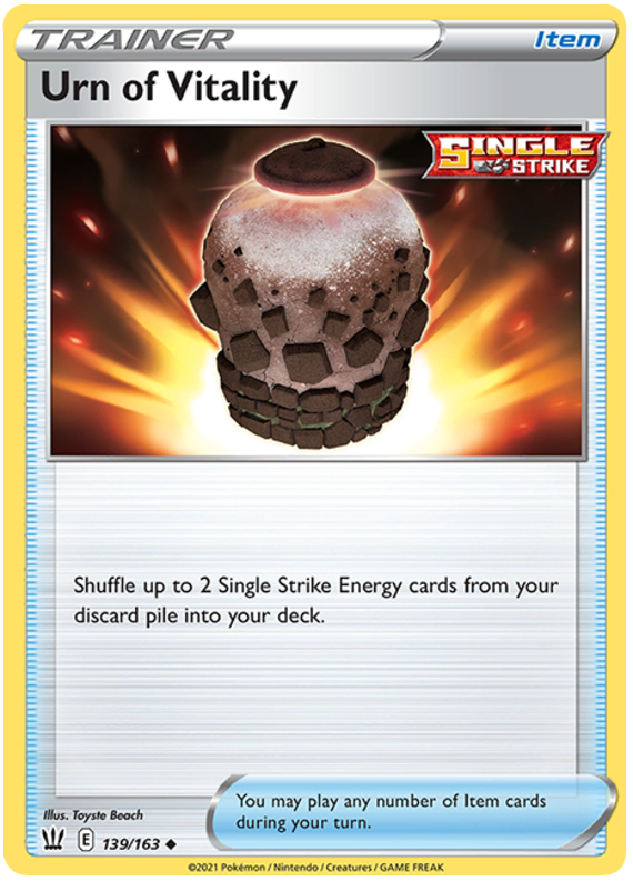 Urn of Vitality (139/163) [Sword & Shield: Battle Styles] Pokémon