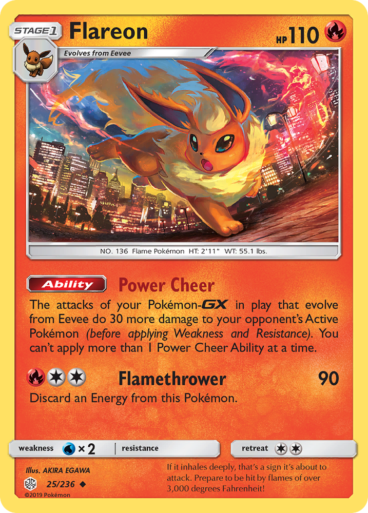 Flareon (25/236) [Sun & Moon: Cosmic Eclipse] Pokémon