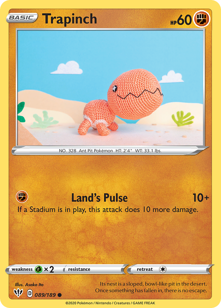 Trapinch (089/189) [Sword & Shield: Darkness Ablaze] Pokémon