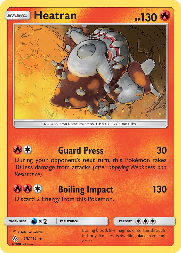 Heatran (13/131) [Sun & Moon: Forbidden Light] Pokémon