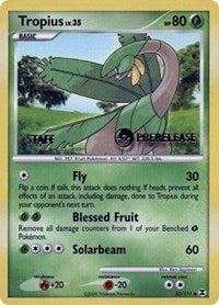 Tropius (52/111) (Staff Prerelease Promo) [Nintendo: Black Star Promos] Pokémon