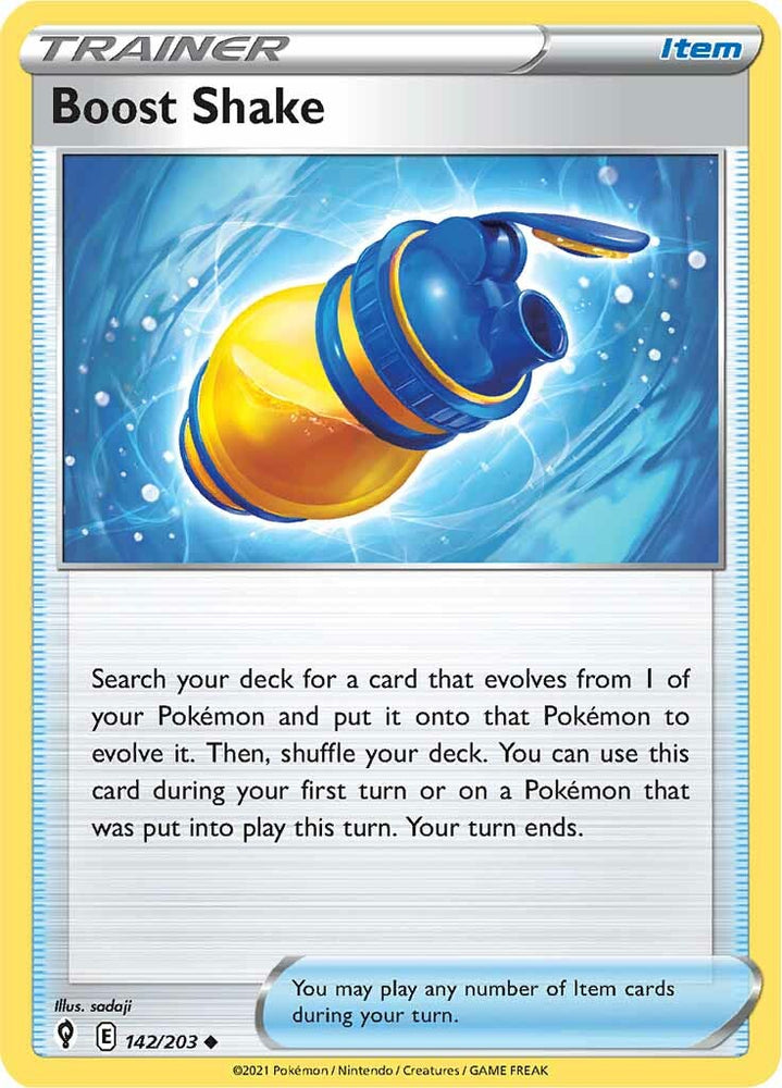 Boost Shake (142/203) [Sword & Shield: Evolving Skies] Pokémon